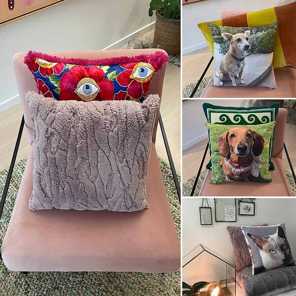 Custom Pet Pillow. Personalised Pet Photo cushions.