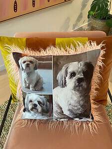 Collage Photo Pillows. Dog Memorial Australia. Photo cushions of your beloved pet