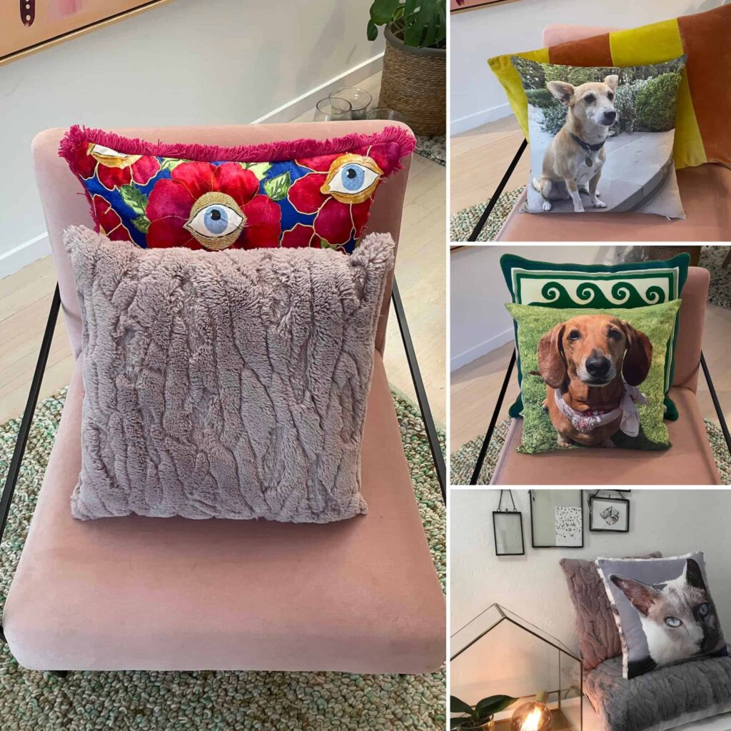 Custom Pet Pillow. Personalised Pet Photo cushions.
