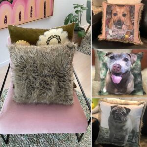 In loving memory gifts Australia, Pet Memorial, Memorial photo cushions and pillows.