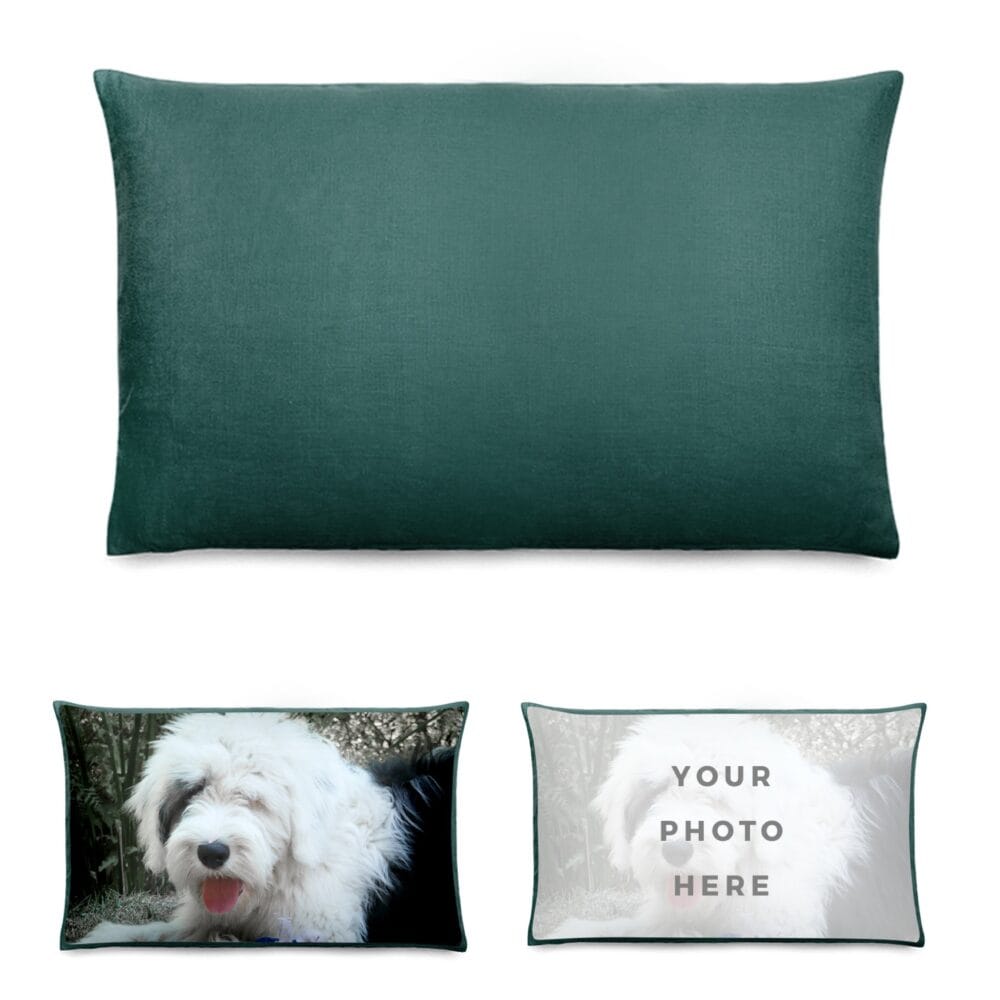 Emerald Luxe Photo Pillowcase