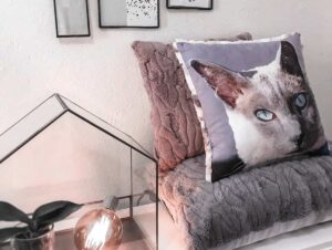 Cat Lovers Photo Cushion