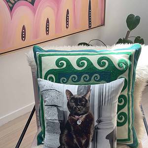 Cat Lovers Photo Cushion