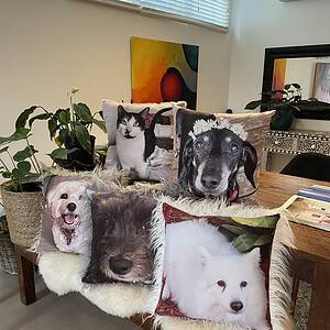 Unique Pet Memorial Gifts. Custom Pet Pillow