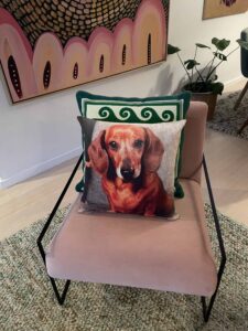 Dog memorial, pet bereavement gifts Australia, customize dog pillow, pet memorial gifts
