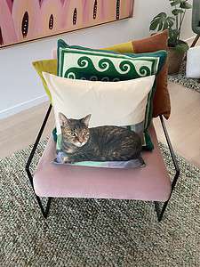 Cat Memorial. Cat Lovers Gift. Custom Cat Pillows. Cat Lovers Photo Pillows.