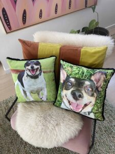 Dog Pillow Pet Loss cushions, Pet Memorial